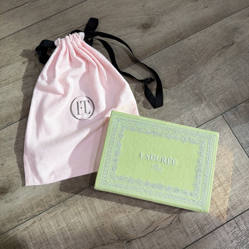 Olympia Le Tan LADURÉE book clutch in pistachio green